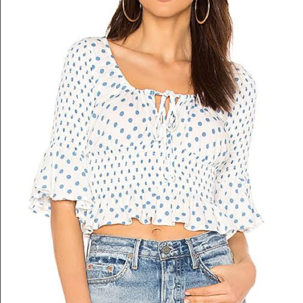 Free People A Bit of Something Sweet Crop Top